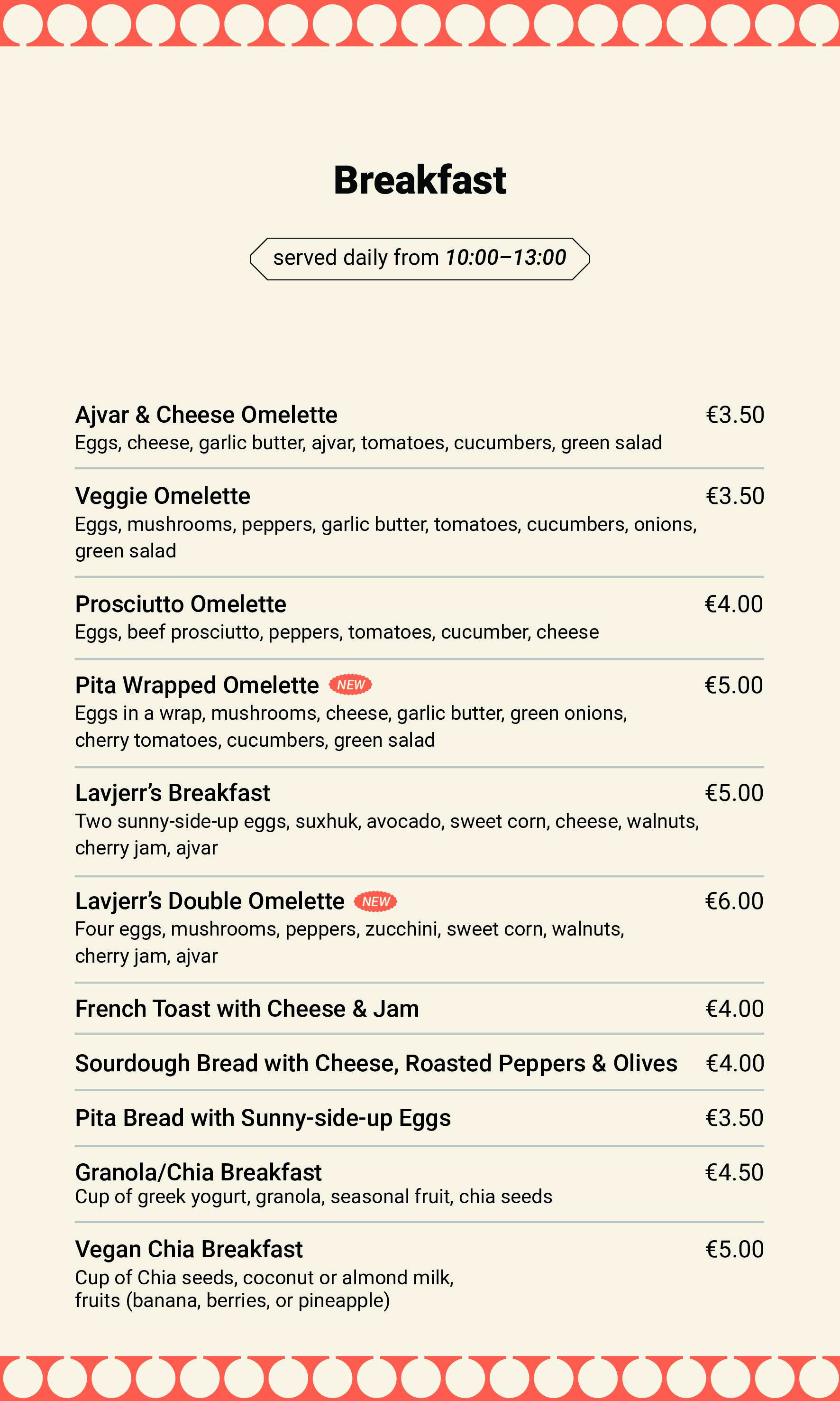 Menu 13