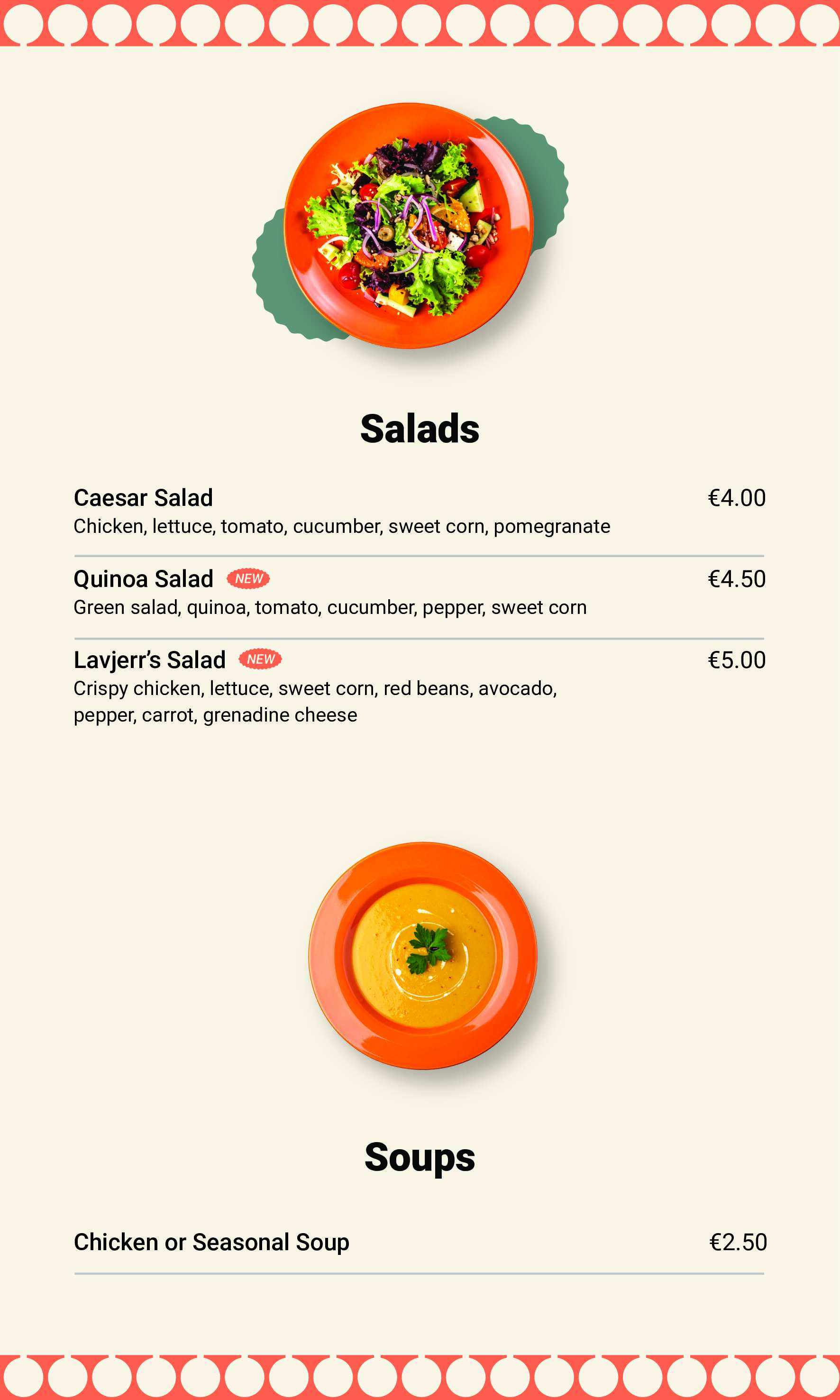 Menu 18