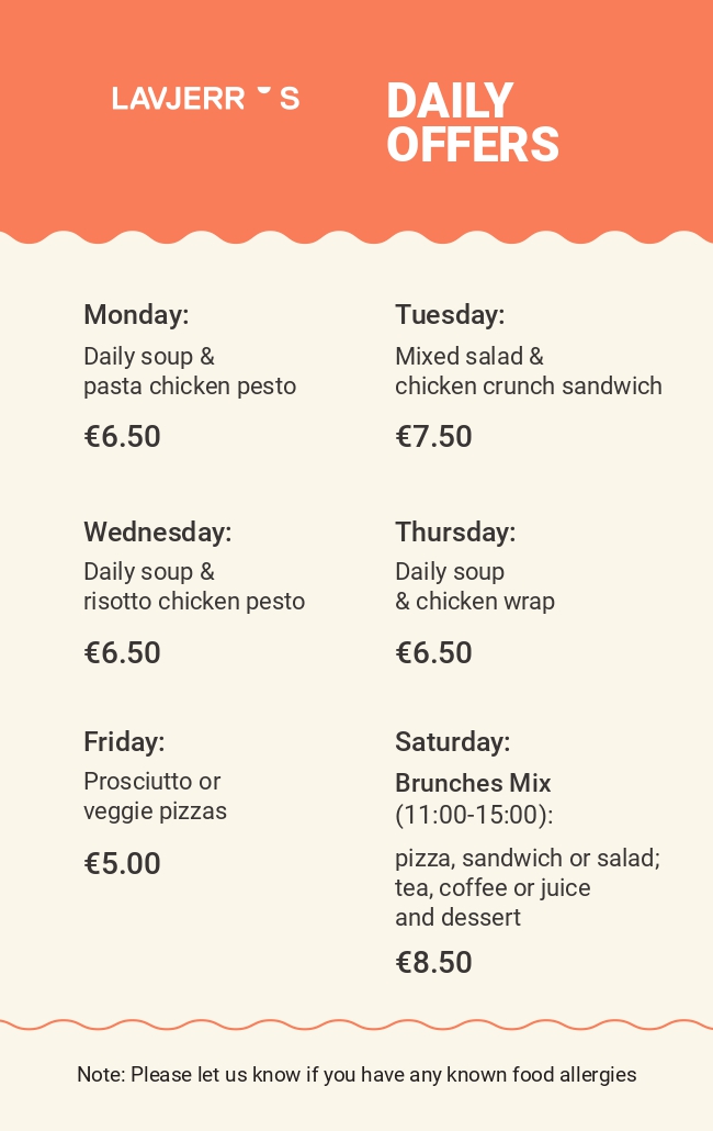 Menu 23
